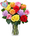 From You Flowers - Stunning Gerbera Daisies - 10 Stems with Glass