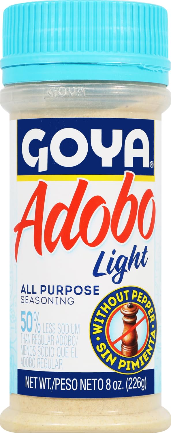 Adobo All Purpose Seasoning Light with Pepper by Goya, Poultry, Seafood, Meat,
