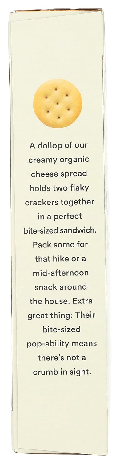 365 7.5 by Whole Foods Market, Organic Mini Cheese Sandwich Crackers, Ounce