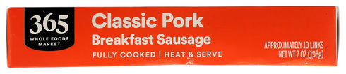 365 by Whole Foods Market 7 oz , Classic Breakfast Pork Sausage