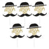 BinaryABC Happy Father's Day Cake Topper Cake Picks, 5Pcs Birthday Cake Decorations for Dad