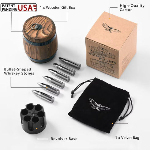 Gifts for Men Dad - Whiskey Stones, Unique Birthday Anniversary Christmas Gifts for Husband Boyfriend and Grandpa