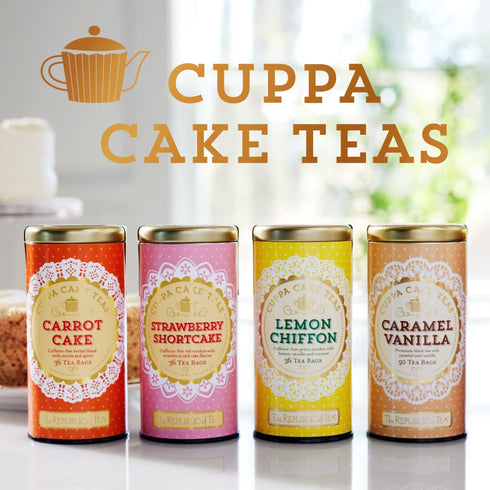 36 The Republic of Tea - Strawberry Shortcake Cuppa Cake Herbal Tea, Tea Bags