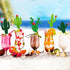 Cactus Cupcake Toppers, Summer Hawaii Theme Party Favors, 24PCS for Birthday Supplies