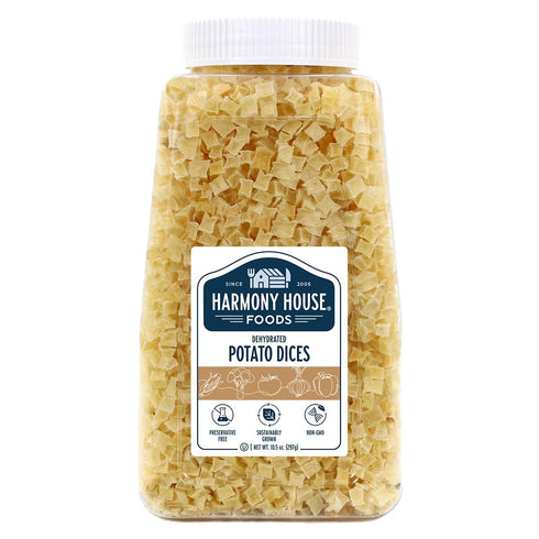 Harmony House Foods Dehydrated Diced Potatoes - Dried Potato Pieces, For Hash