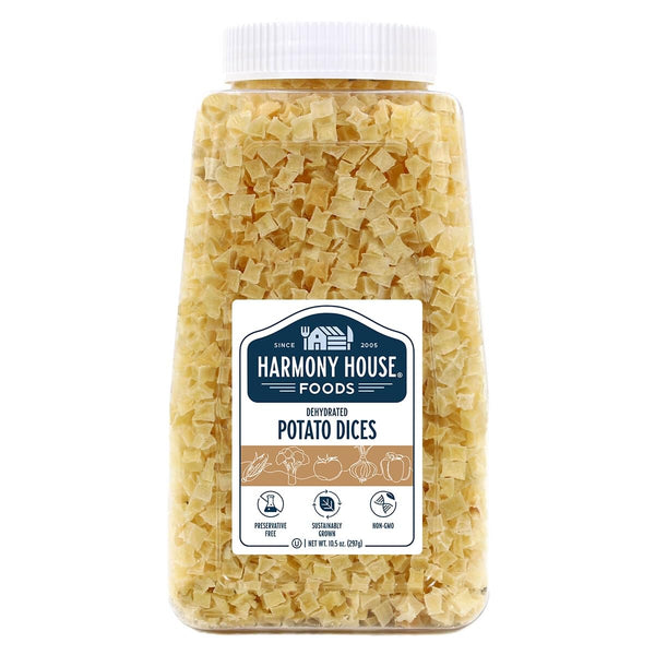 Harmony House Foods Dehydrated Diced Potatoes - Dried Potato Pieces, For Hash
