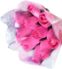 UniqueBeadsAndGifts It's A Girl! Baker's Dozen Bouquet of 13 Pink Wood Roses