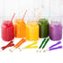 Extra Large Rock Candy Sticks, 6 Yellow Banana Flavored, Individually Wrapped for Party Favors