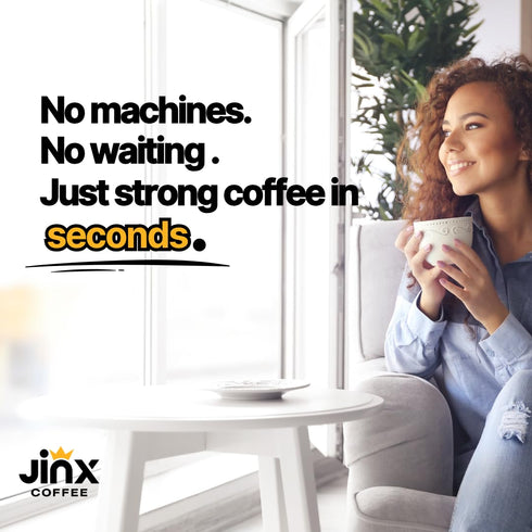 Jinx Coffee 50x 48 Concentrate Stronger Cold Brew Coffee | Strong Caffeine Concentrated Liquid, Perfect for Instant Hot