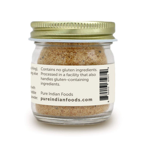 Pure Indian Foods Best Hing Ever (Asafoetida Powder), Indian Spice for Garlic & Onion Substitute, 20g Glass Bottle