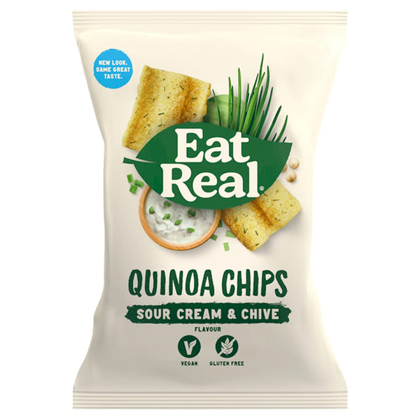 Cofresh Eat Real Sour Cream and Chive Quinoa Chips, 80 g