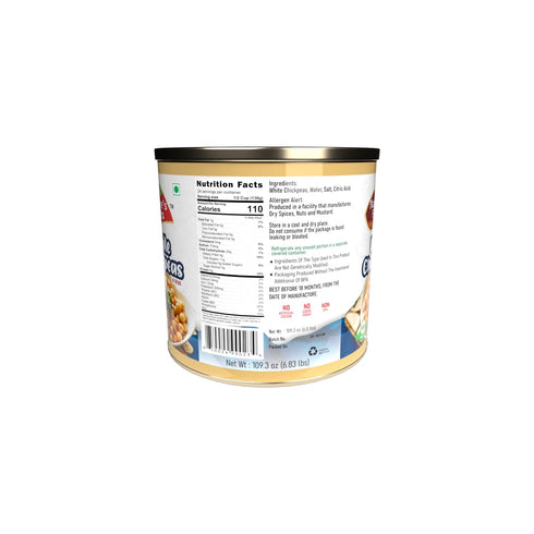 109.34 Oz Hummus, (Pack 2) Canned Chick Peas, Garbanzo Beans, | Pre-Cooked Garbanzo Beans Ready to Use for Curries