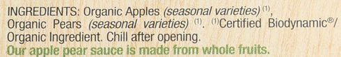Natural Nectar Apple Pear Biodynamic Sauce, 22 Oz