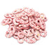 Valentine's Day Strawberry Yogurt Covered Pretzels with Red Nonpareils, Pink, 1 Lb