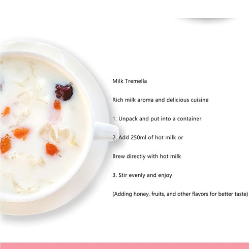 TEAERPKLAE 5.29 oz/150g (15g 10 Snow pear medlar Snow fungus soup * bags/bag) white fungus Starch Soup Powder Freeze