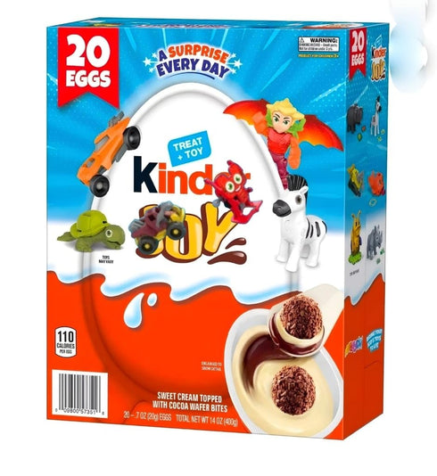 Generic Easter Egg with Chocolate Candy and Toy, 20 Count, 0.7 oz, Basket