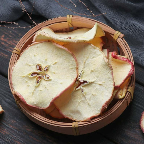 ZCFIKJ 10.58 OZ(300G) 100% Dried Apple Slices Dehydrated Apples - Natural Fruit Snacks,Apple Chips,No Sugar Added