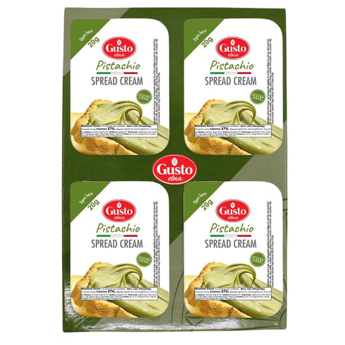 40 20 Pistachio Cream Cups, Cups, Sweet Pistachio Spread, Gluten-Free, Convenient Mini Cups, Authentic Italian Product