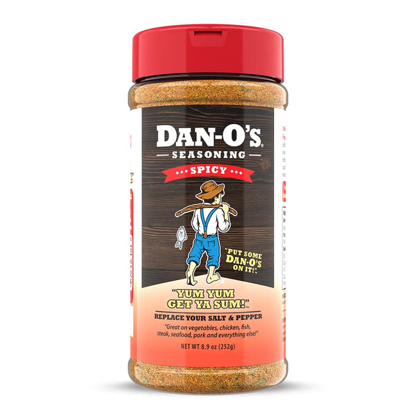 Dan-O’s Seasoning Spicy, Medium Bottle, 1 Pack (8.9 oz)