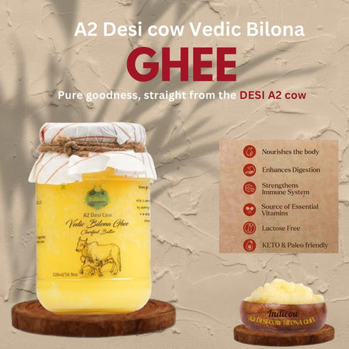 Indicow A2 (A2 500ml) Farms Cow Ghee Cow (Sahiwal)