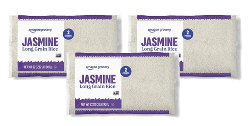 Amazon Grocery, Jasmine Long Grain Rice, 2 Lb (Previously Amazon Fresh, Packaging