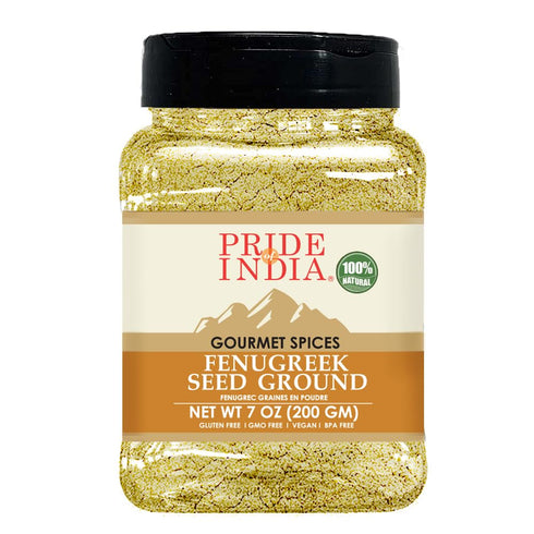 -Pride of India Fenugreek Seeds Whole 12 oz | Aromatic Methi Seeds