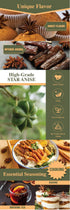 Kah's Journey Star Anise - Whole Star Anise Pods, 16oz, Chinese Spice for Cooking, Baking, or Brewing Tea