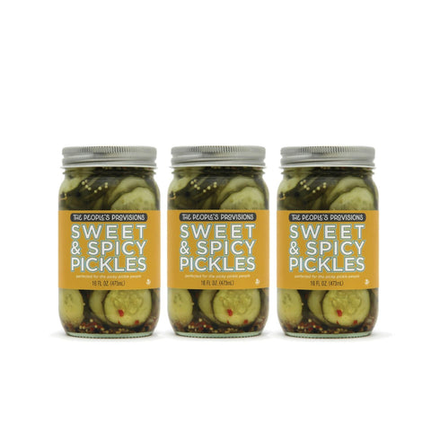 The People's Provisions - Sweet & Spicy Pickles 16oz - Crunchy Sweet