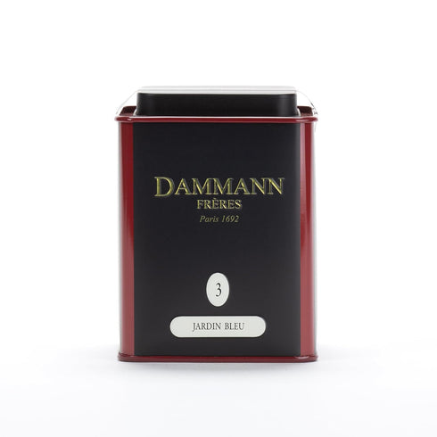 Dammann 3.52 Freres Loose Leaf, Jardin Bleu, Premium Gourmet French Black Tea, Blend Strawberry, Rhubarb Flavors, Ounce