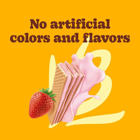 Bauducco Strawberry Wafers, Crispy Wafer Cookies with 3 Layers of Strawberry Flavored Cream, 9.0 oz (Pack of 1)