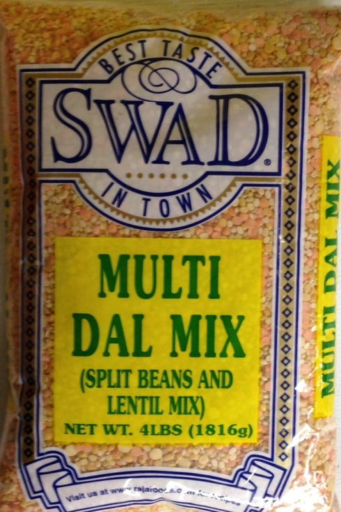 Swad Multi Dal Mix (Split Beans & Lentil Mix) 4 Lbs., 1,816