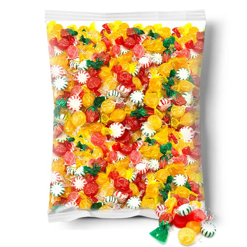 6 450 Count Hard Candy Party Mix | Pound Bulk Bag | Starlight Mints, Strawberry, Cinnamon, Butterscotch, Fruit Flavors