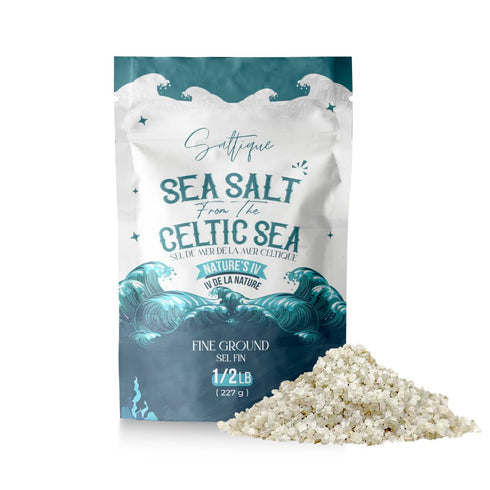 French Sea Salt Fine From the Celtic Sea 1/2lb- 100% Unrefined Sea