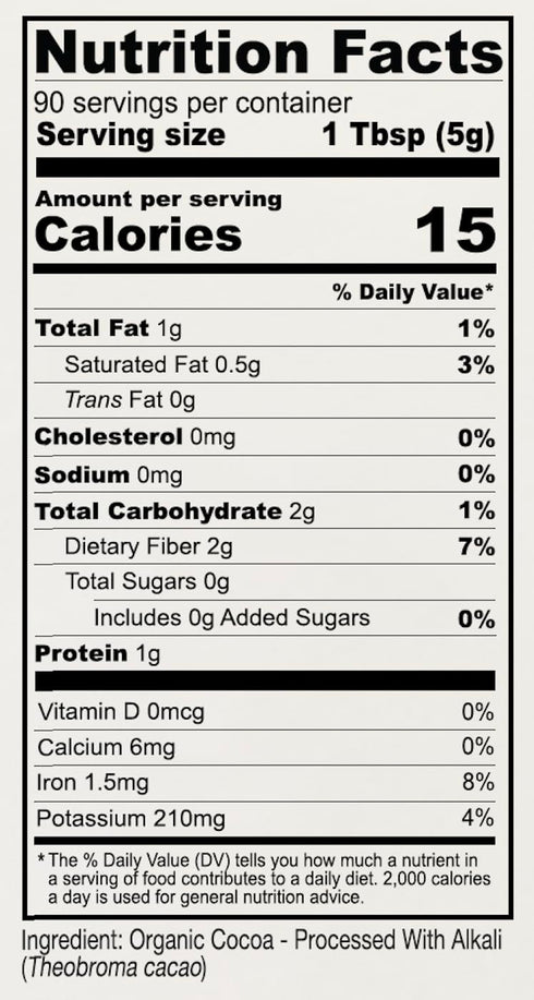 1 lb, Anthony's Organic Culinary Grade Cocoa Powder, Dutch Processed Baking Cocoa, Gluten Free, Non GMO, Keto Friendly