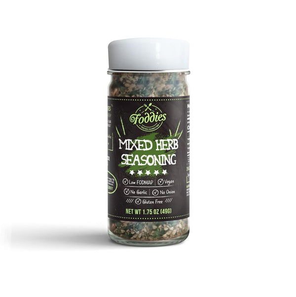 Foddies Low FODMAP Mixed Herb Seasoning Oregano Basil Thyme Spice Blend, No