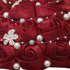 ZGHQHCDRH 10" 11 Wedding Bouquet for Bride Handmade Satin & Rhinestone Round Bouquet, Colors, Zero Maintenance