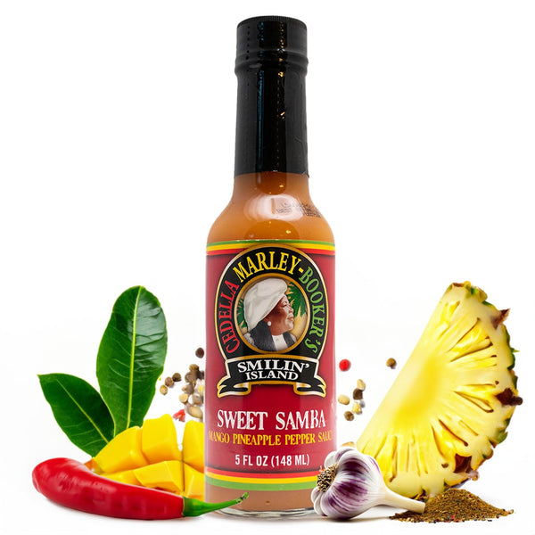 Smilin Island Sweet Samba Tropical Hot Sauce, Pineapple Mango Habanero, Sweet Flavor