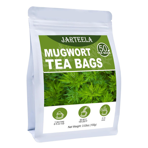 Jarteela - Mugwort Tea Bag, 2g x 50 Count - Pure Mugwort
