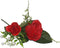 Connie N Randy 9" Red Roses Bouquet with Baby's Breath