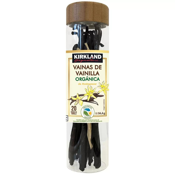 KIRKLAND Signature Organic Madagascar Vanilla Beans, 20 Count