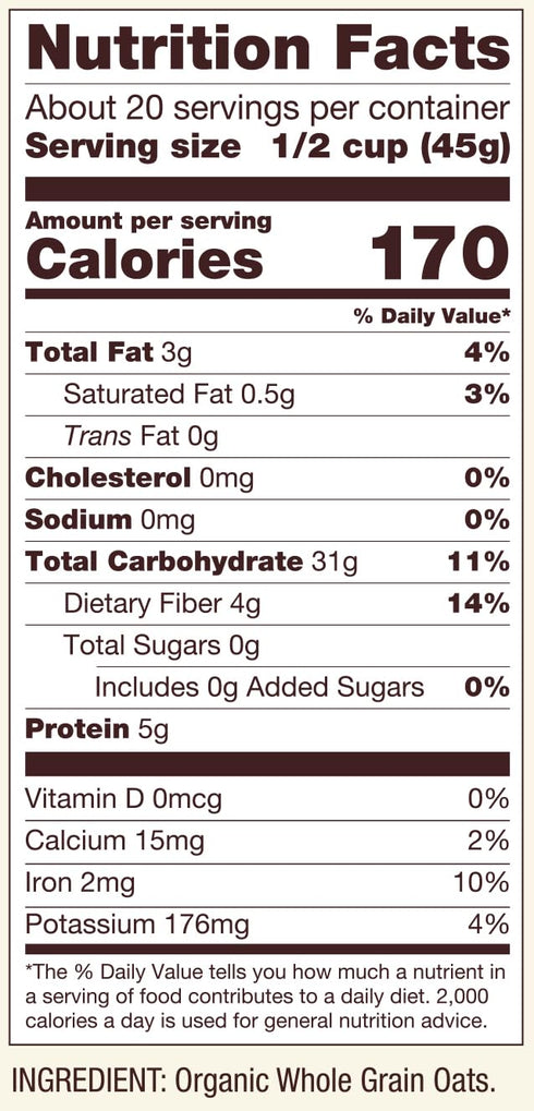 32oz (Pack 4) Bob's Red Mill Organic Quick Cooking Rolled Oats, of - Non GMO, Whole Grain, Vegan, Kosher