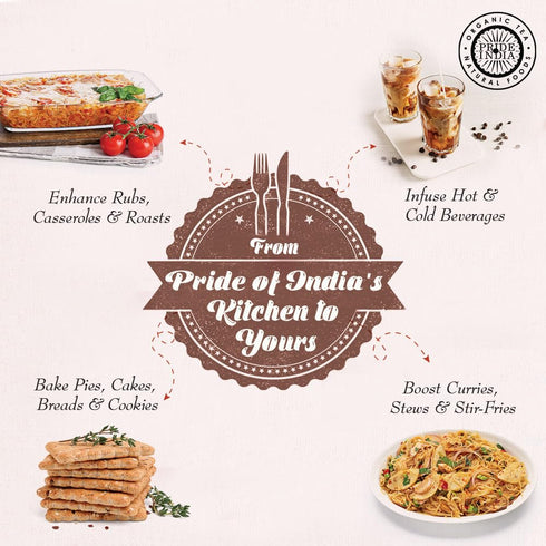 PACK 6 7 oz. Pride Of India - of - Natural Cinnamon Ground Pure & Fresh Gourmet Spice Perfect for Sweet & Savory Dishes