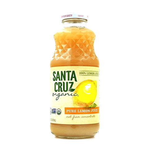 SANTA CRUZ Organic 100% Pure Lemon Juice, 32 fl oz (Pack of 3)