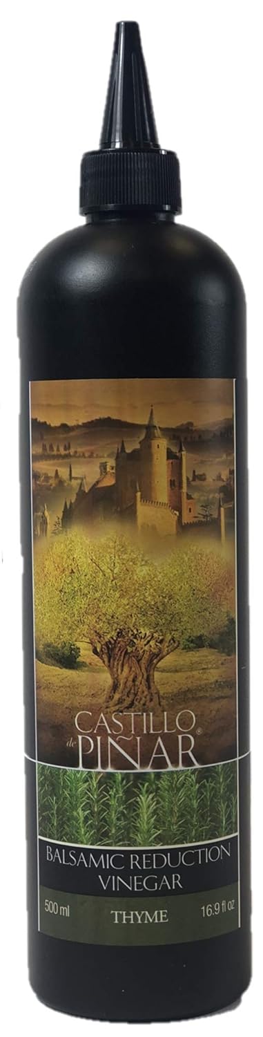 Castillo de Pinar Thyme Balsamic Reduced Vinegar 500ml USDA Certified Organic, Non