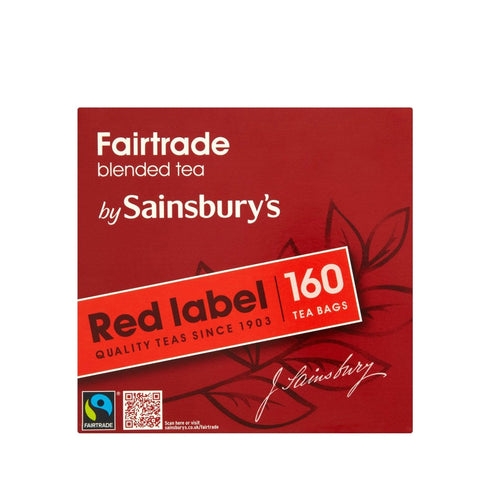 Sainsbury 's Red Label Back Tea | 160 Teabags | Fairtrade Tea from