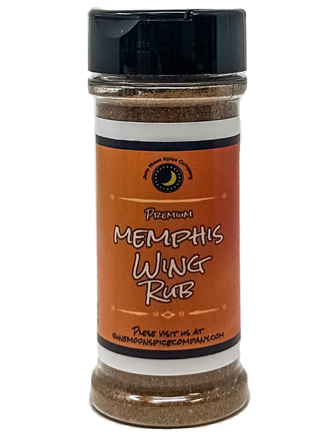 Memphis Dry Chicken Wing Rub Seasoning, Large Shaker, Sweet & Smoky Southern-Style BBQ Seasoning