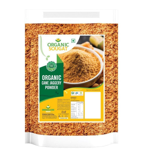 Khushiyon Ki Sougat 1lb (16 oz) Jaggery Powder Jar Natural Sweetener, Perfect for Cooking and Baking | Unique Sugar