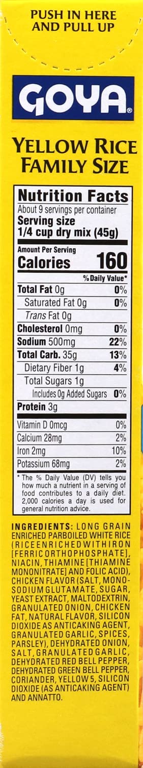 Pack, 14 oz, 2-Pack Goya Yellow Rice Mix Family