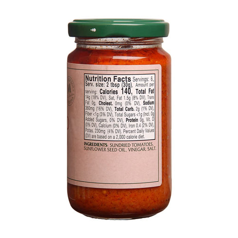100% 6.5oz, (Pack 4) Mantova Italian Sundried Tomato Spread Paste - Bold & Savory Flavor, Perfect for Bruschetta