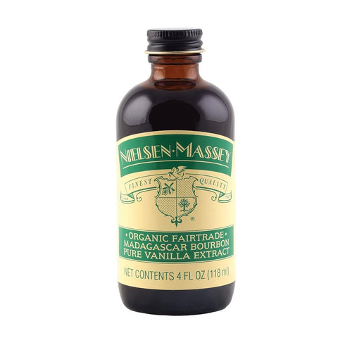 Nielsen-Massey Organic Fairtrade Madagascar Bourbon Pure Vanilla Extract, 4 ounces